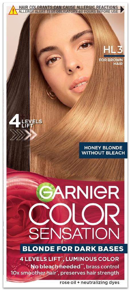 Garnier Color Sensation Krem Koloryzujący Nr Hl3 Miodowy Blond - Dla Brązu 1Op.