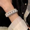 Sweet Lovely Elegant Korean Style Bracelet Pearl Female Elastic Bracelet Fashion Jewelry