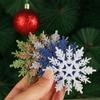 Craft Hanging Pendant Festival Decoration Christmas Tree Decor Glitter Snowflake Party Ornaments