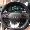 BFB1 Для Hyundai Elantra 4 2016-2019 Ioniq 2017-2019 Ручная прошивка нескользящая углеродное волокно Натуральная кожа Чехол на руль автомобиля