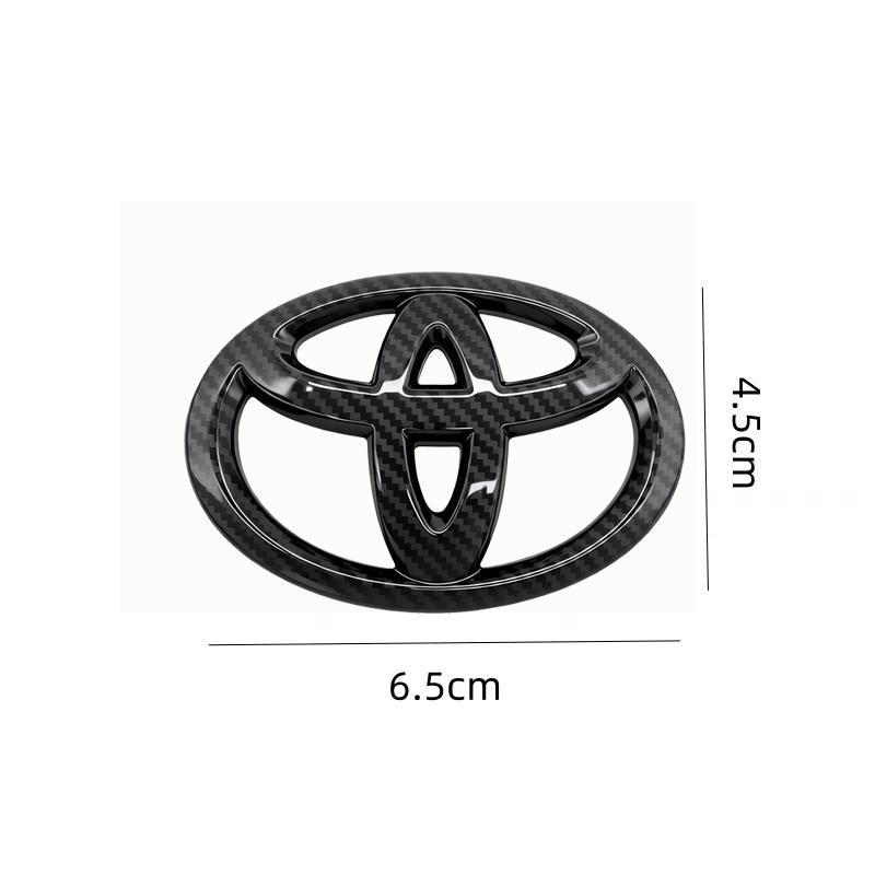 DCBQ5 1PC ABS Car Steering Wheel Emblem Badge Sticker Compatible for Toyota Hilux Prius Avensis Auris Verso Corolla Camry Accessories