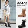 Water Shoes Fashionable Medium Tube Women's Rain Shoes Non-slip Rain Boots New Overshoes Waterproof Glue Shoes