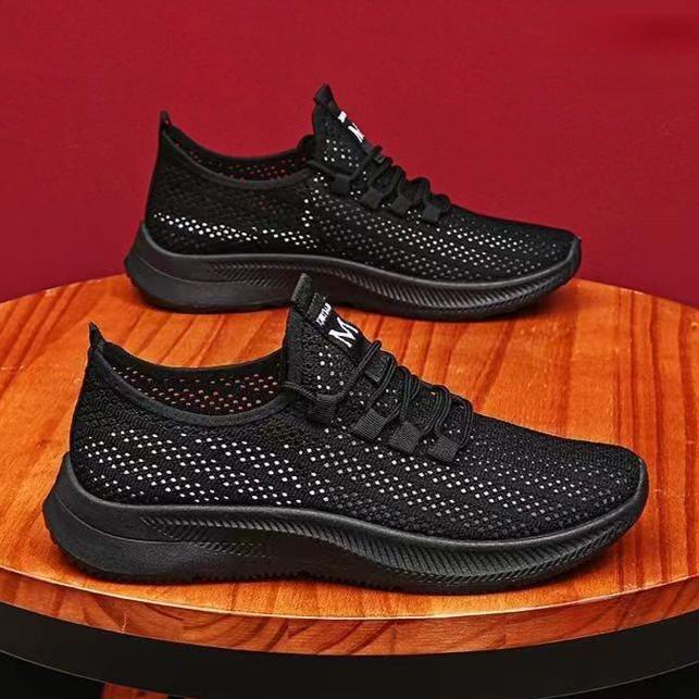 Мужская обувь летняя дышащая тонкая полая спортивная беговая сетчатая обувь мужская легкая сетчатая обувь