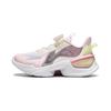 Li Ning Kids Qiang Yue V2 удобные универсальные прочные низкие кроссовки для бега детские кроссовки белые розовые YKAU026-2