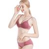 Comfortable Non-wired Bra French Lace Small Chest Push-up Bra Sexy Breathable Underwear Set