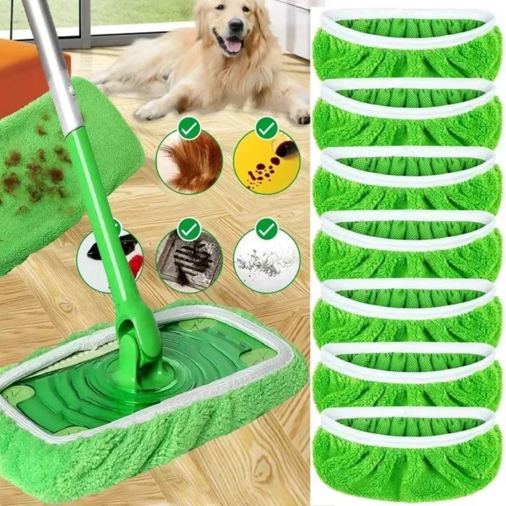 6 шт. Моющиеся сменные салфетки для швабры Swiffer, не оставляющие ворсинок, бытовые