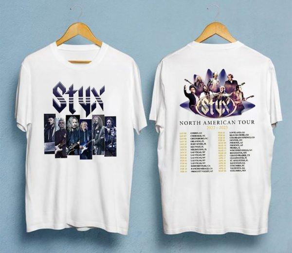 Styx Shirt Styx Band World Tour Dates and Setlist Tour Concert 2024 2025 Unisex T-Shirt