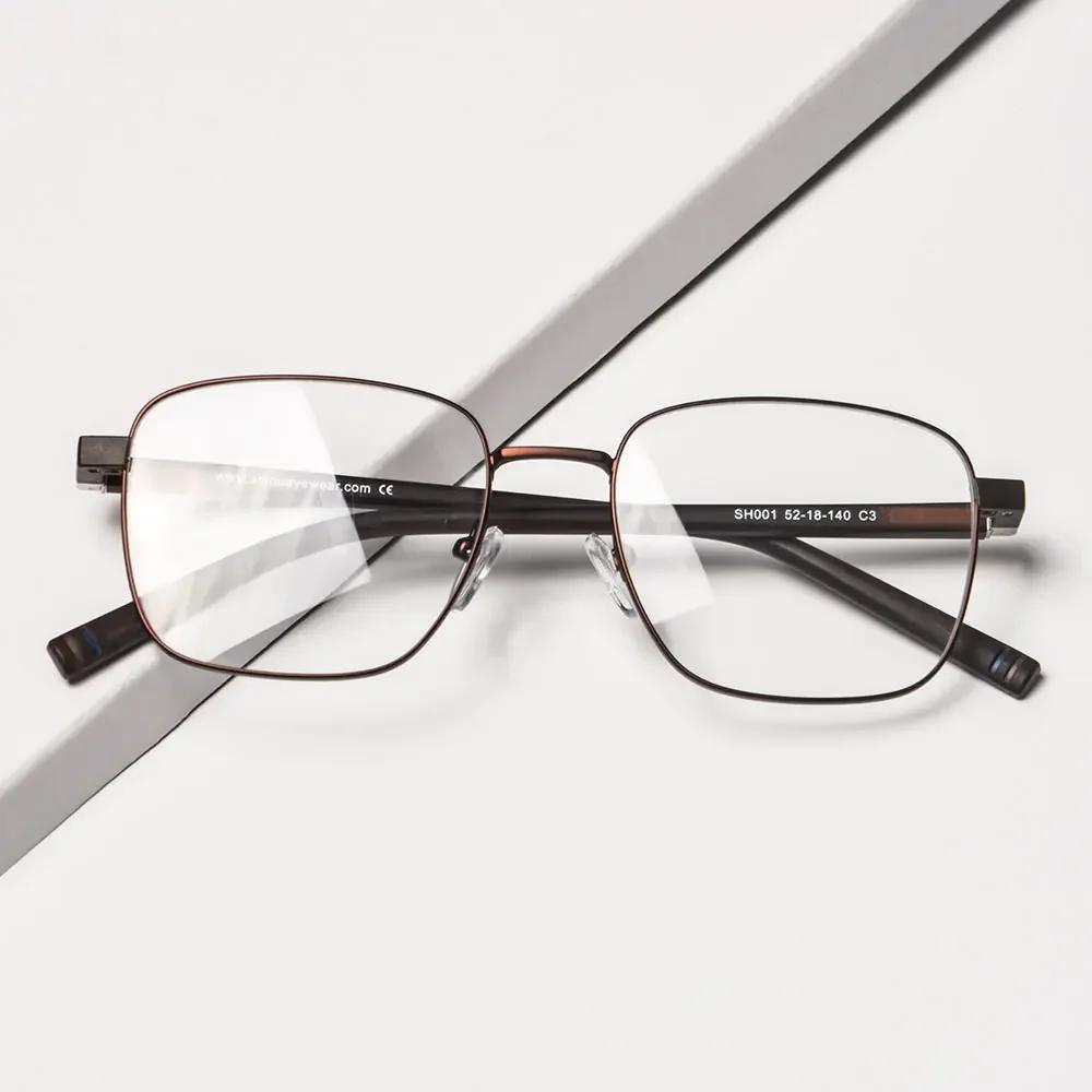 SHINU Blue Light Blocking Multifocus Progressive Reading Glasses Men Progressive Multifocal Lens Small Size 134mm