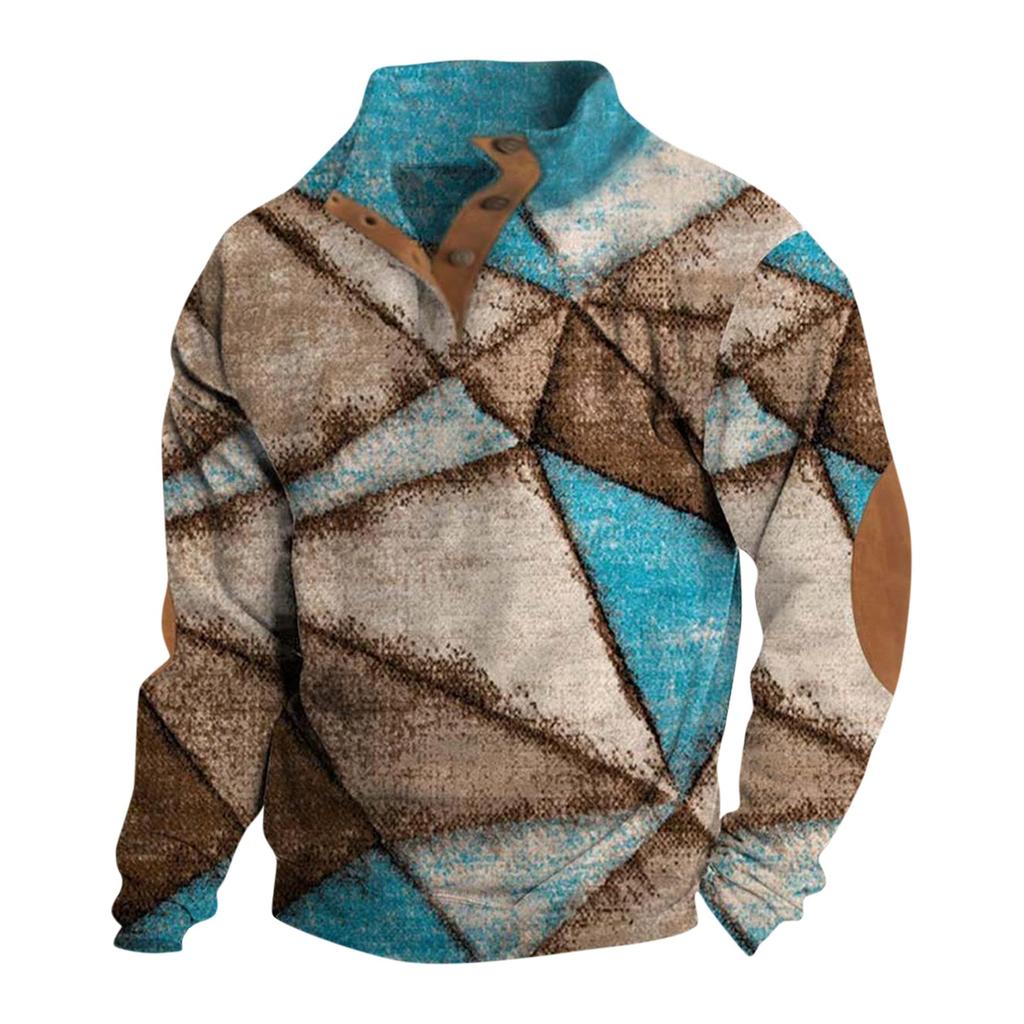 Spring And Autumn Men's Standing Collar Sweatshirt Is Outdoor Casual Sweaters Tops