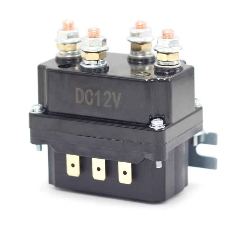 250A 12V Electrical Winch Relay Winch Motor Positive and Negative Golf Cart Relay Solenoid