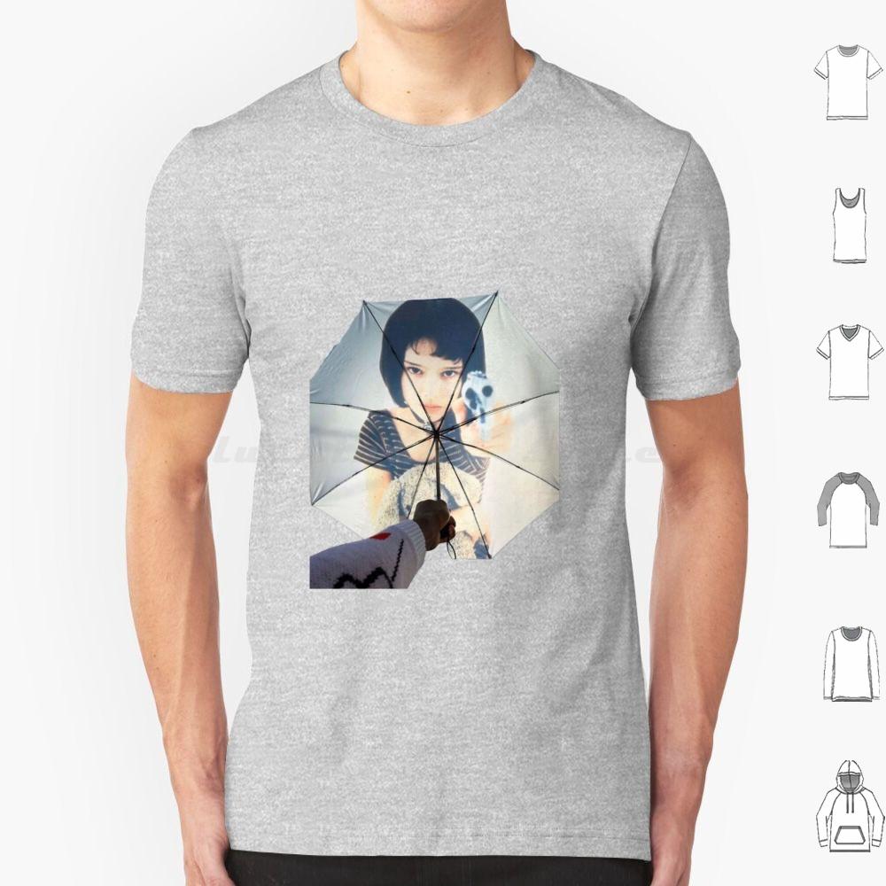 Leon The Professional Umbrella T Shirt Big Size 100 Cotton Leon Leon The Professional Movie Natalie Portman Mathilda Jean Reno