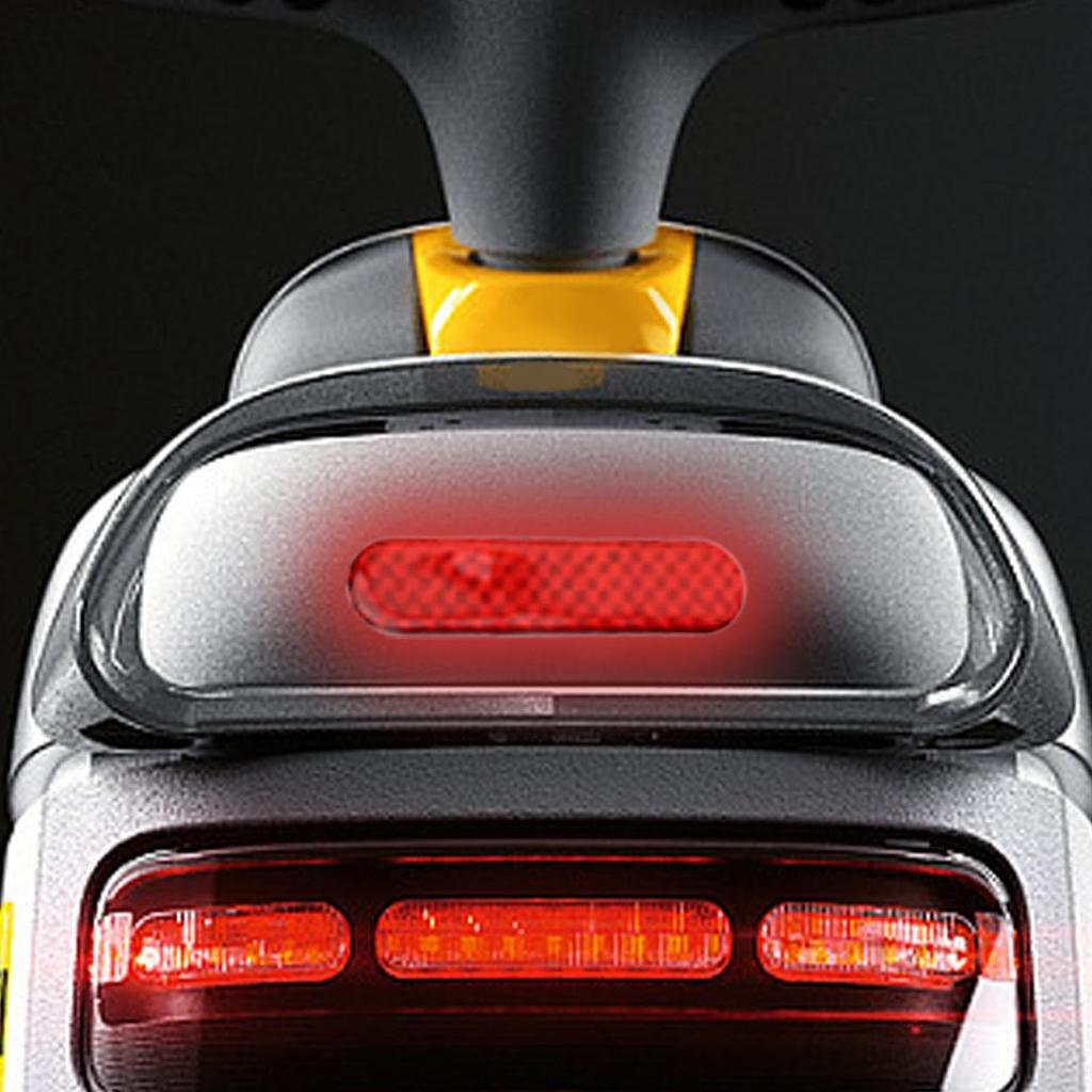 Set of 2 Reflective Stickers for Car Motorcycle Door Protection Warning Signs Improve Night