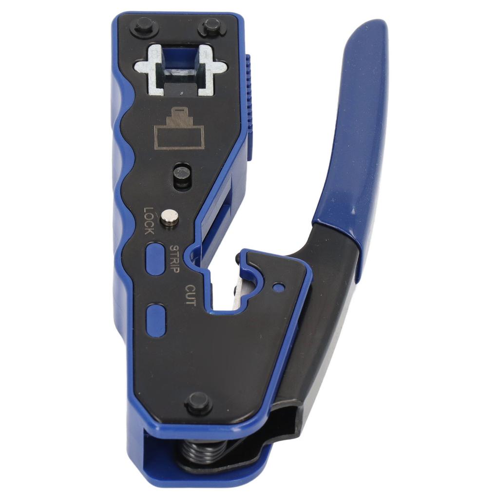 Набор инструментов для обжима RJ45, инструмент для зачистки кабеля и обжима проводов с набором из 50 разъемов RJ для сети