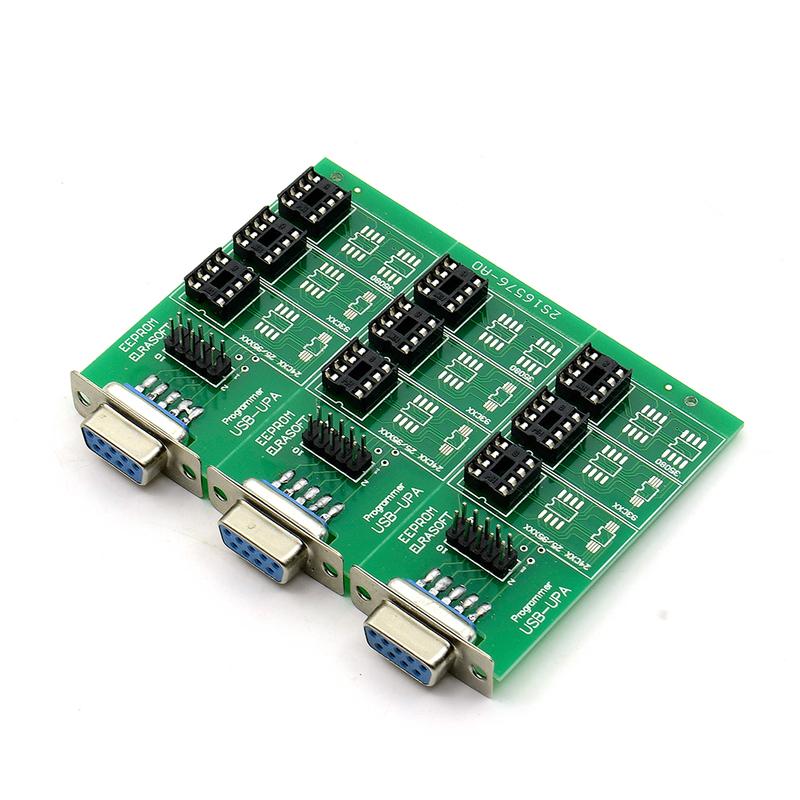 UPA USB ECU Chip Tuning Programmer Eeprom Board Adapter with SOP8 SOIC8 Clip for 24CXX & 25