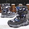 Winter Children's Plus Size Anti Slip Wear-resistant Fashionable and Plush Warm Outdoor High Top Cotton Shoes Snow Boots 26-38
