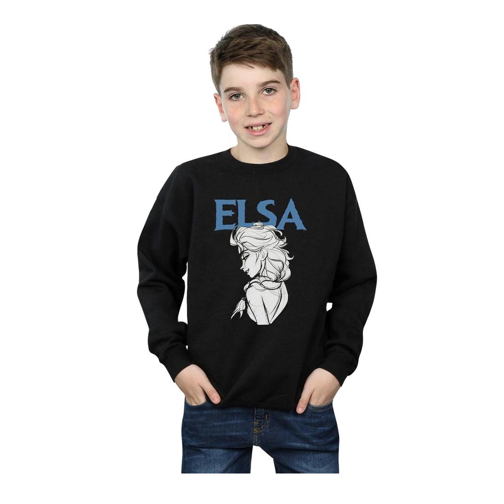 Disney Boys Frozen Elsa Profile Sketch Sweatshirt