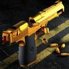 Автоматический пистолет непрерывного огня Desert Eagle Gold с мягким пулеметом и метательным корпусом