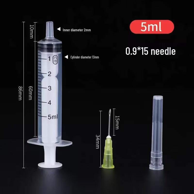 Veterinary Disposable Sterile Syringe Needle Tube Injector for Feeding and Infusion