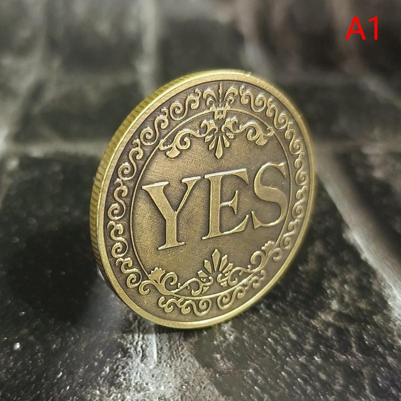 Креативная коллекционная монета из сплава «Да или нет», монета с решением, художественная коллекция, двухсторонняя подарочная памятная золотая монета