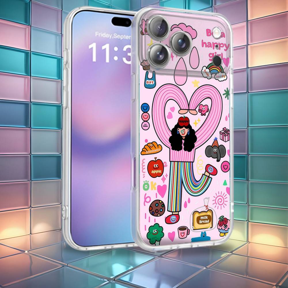 Funny funny boys and Cute girls Phone Case For iPhone 16,14,11,17,13,15,12,Air,Plus,Pro,Max,E,Mini Frosted for Magnetic Wireless