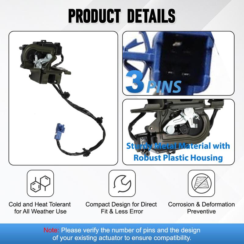 Tailgate Boot Lid Trunk Lock Actuator Latch for Toyota Prius Plug-In hatchback 2012-2015 Not for V or C models 69350-47020
