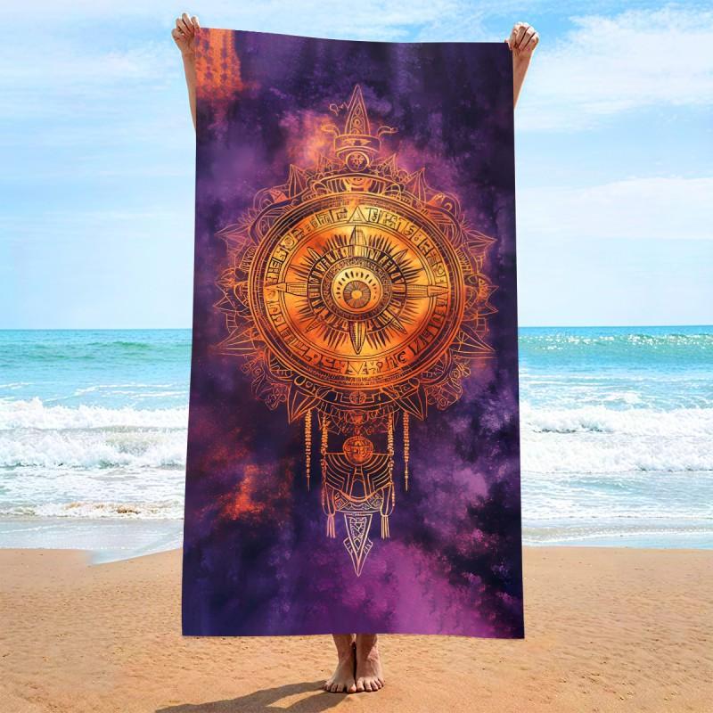 Ultra Absorbent Microfiber Beach Towel Quick Dry Printed Large Bath 90x180cm