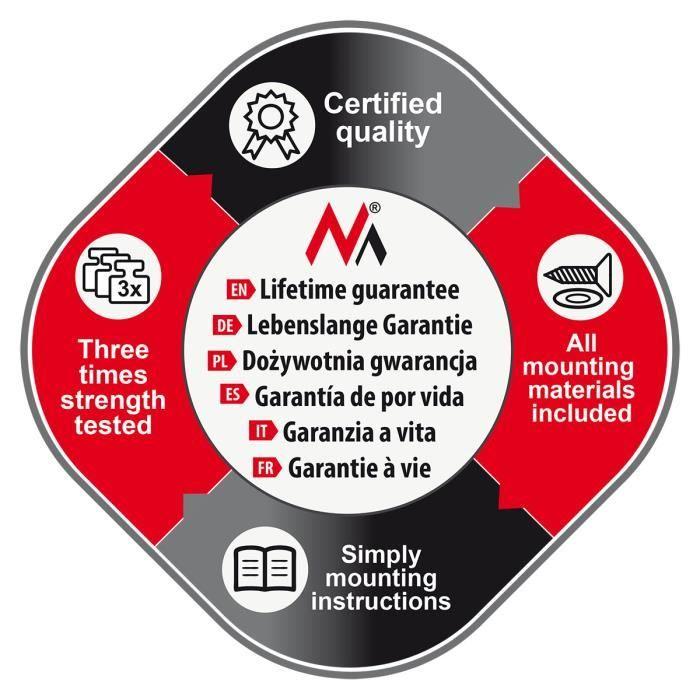 Support mural universel pour téléviseur ou écran 37-70" 30kg Maclean MC-762