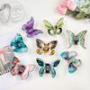 Printing Butterfly Hair Claw Elf Large Shark Clip Fashion Butterfly Hair Clip Girl