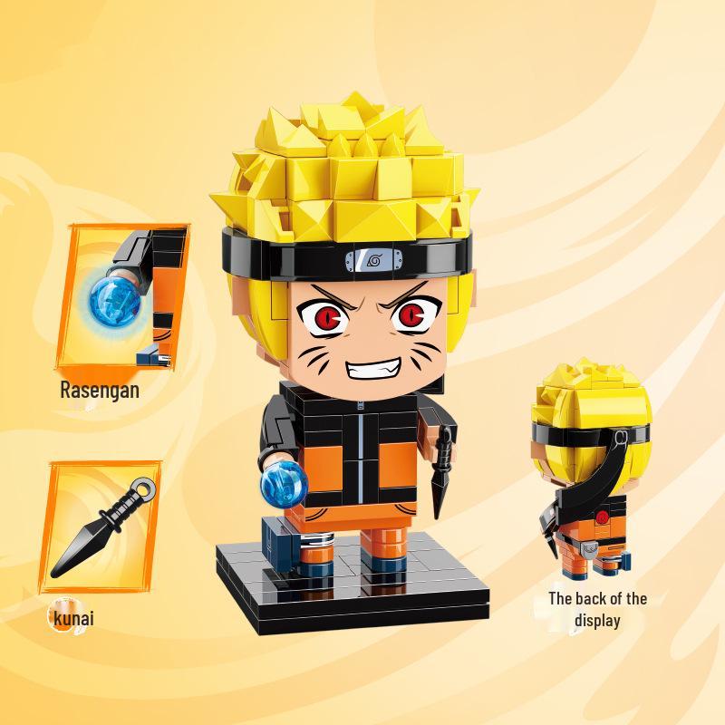 Keeppley Naruto Shippuden Учиха Итачи Фигурка с квадратной головой Конструктор Игрушка 20513