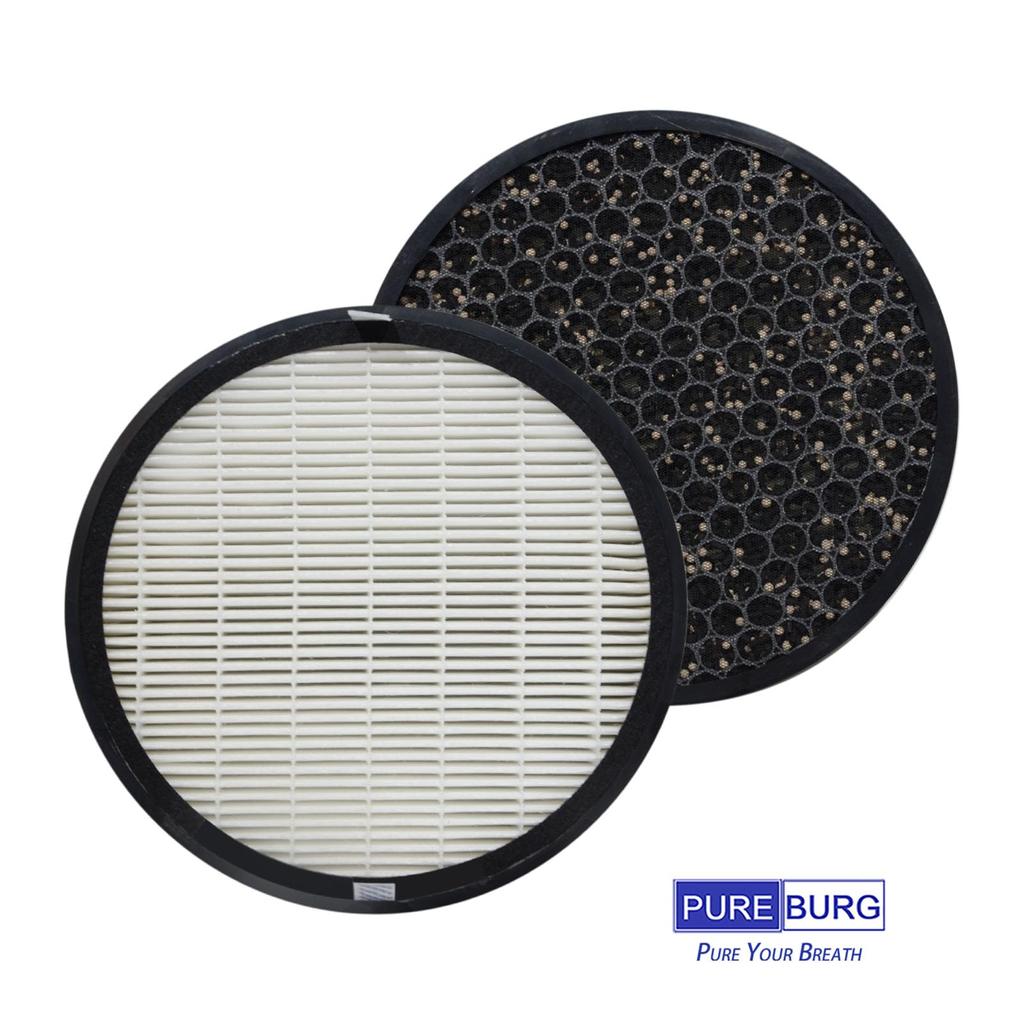 Сменный фильтр PUREBURG Kirala Air Prato White очиститель воздуха совместим с 2-мя фильтрами H13 True HEPA Dust Collection и дезодорирующим фильтром KAN-106