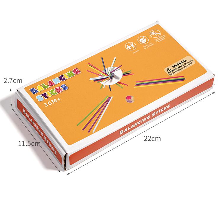 Kids Wooden Sticks Steady Stacking Puzzle Toys Montessori Color Building Blocks Balance Games Educational Toys Patience Training
