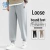 JEANSWEST LIFE Men's Loose Fit Cuffed Fleece Joggers