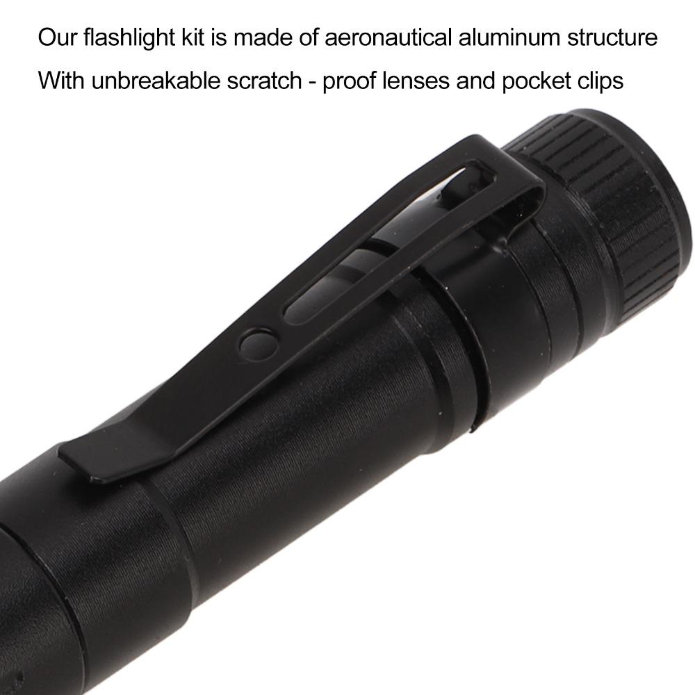 Waterproof LED Flashlight Stretchable Focusing LED Pen Light Durable Pocket Torch  Inspection