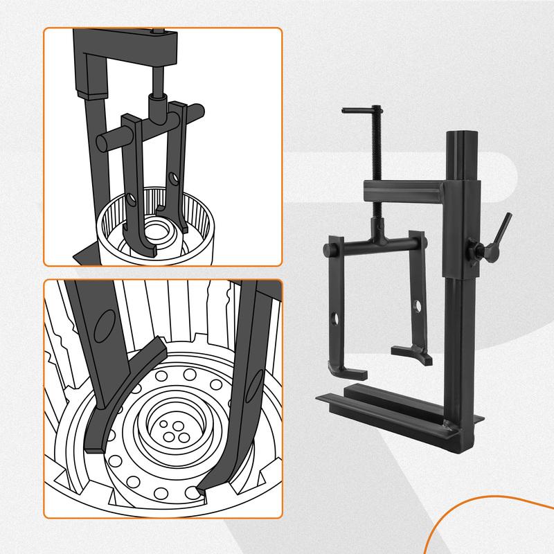 Универсальный съемник пружины барабана сцепления Инструмент для трансмиссии Черный T-0158-HD