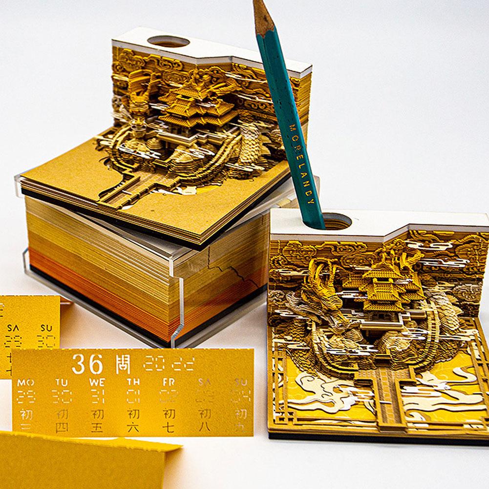 3D блокноты ретро-строительные кубики блокноты наклейки для заметок подарки офис для друзей новинка N5O1