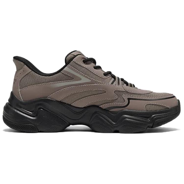 Skechers DLites Удобные Универсальные Тканевая Сетка Поддерживающие Дышащие Нескользящие Увеличивающие Рост Беговые Кроссовки Мужские кроссовка Коричневый 118332-BRBK