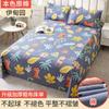 Простыни из хлопка и льна Four Seasons King Queen Size Постельное белье с цветочным принтом Простыня для взрослых Бытовой матрас Чехол от пыли