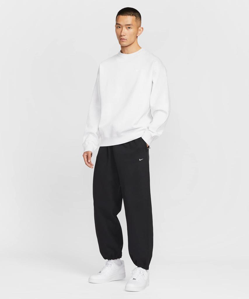 Nike Штаны Solo Swoosh из флиса с открытым низом M - Черный:Белый / Hv1091-010