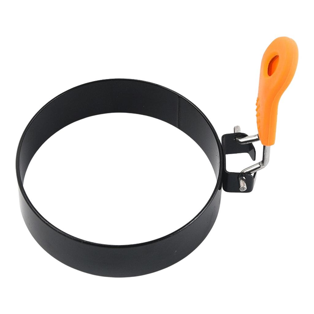 Кольцо для яиц со складной ручкой, кольца для яиц в форме сердца из нержавеющей стали для жарки яиц, английских кексов, приготовления сэндвичей на завтрак, бургеров