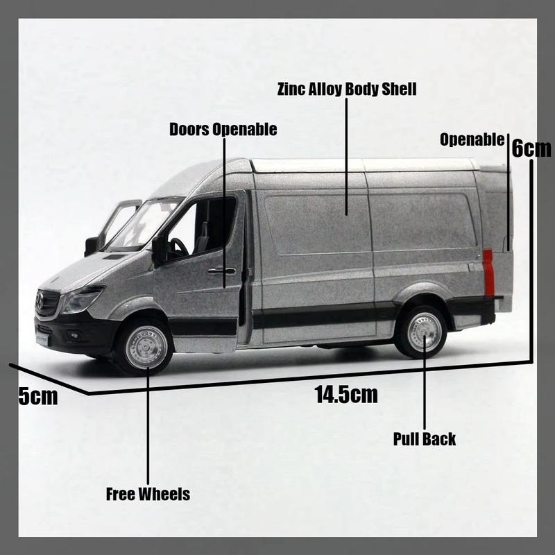1/36 Mercedes-Benz Sprinter MPV Toy Van For Children RMZ City 1:36 Diecast Miniature Car Model Pull Back Collection Gift Kid