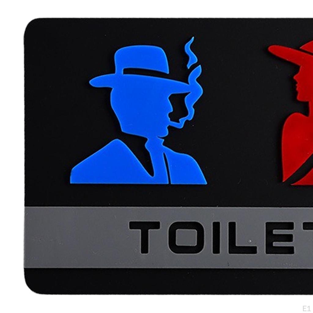 Акриловая вывеска для туалета, вывеска для ванной комнаты, современные украшения, дверь туалета для школы