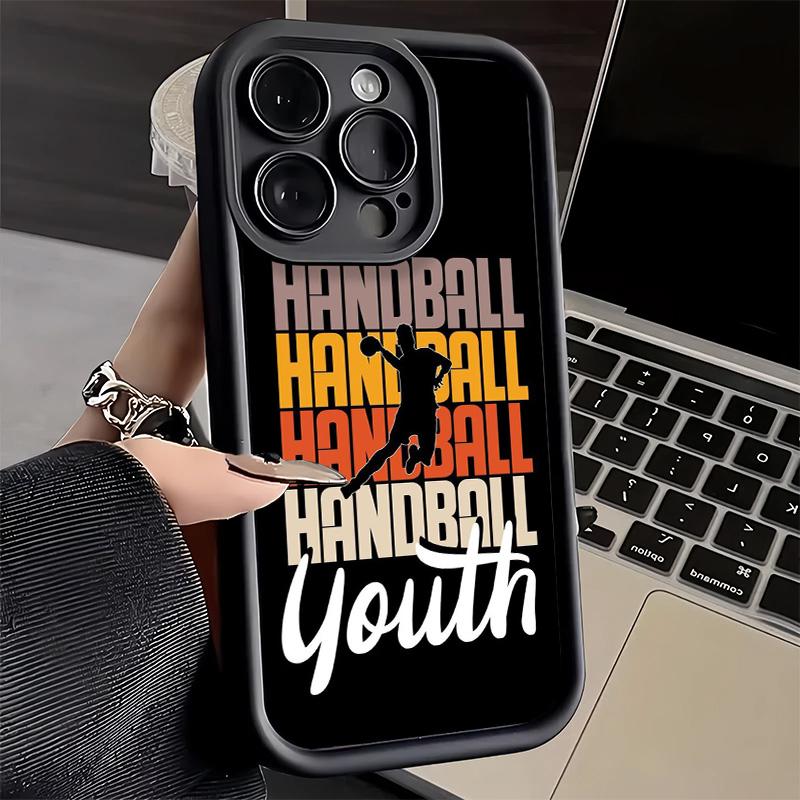 Чехол для телефона Handbal Sport для iPhone 16 17 Air 16E 15 Pro Max 14 Plus 13 12 Mini Capa Мягкий Силиконовый Funda