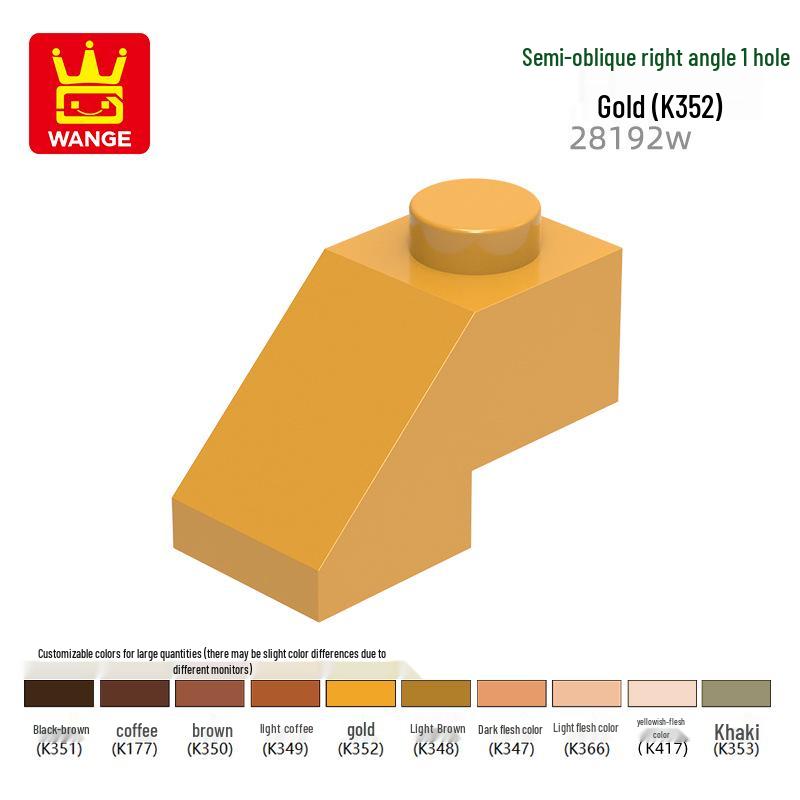 Wange Small Particle Building Blocks: 928192W 3038 4161 Half-slope Boy Assembly Toy Compatible Set