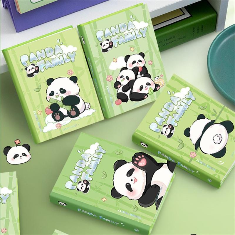 Panda Family Pocket Book A7 Notebook Мини-блокнот Твердый переплет Справочник Студент Чистый черновик Блокнот