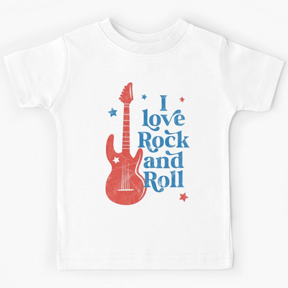I love rock and roll Kids T-Shirt
