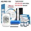 Safe AQ Pro I Model Diabetes Blood Glucose Monitor Blood Sugar Monitor with 50/100/200 Strips Blood Ketone Warning