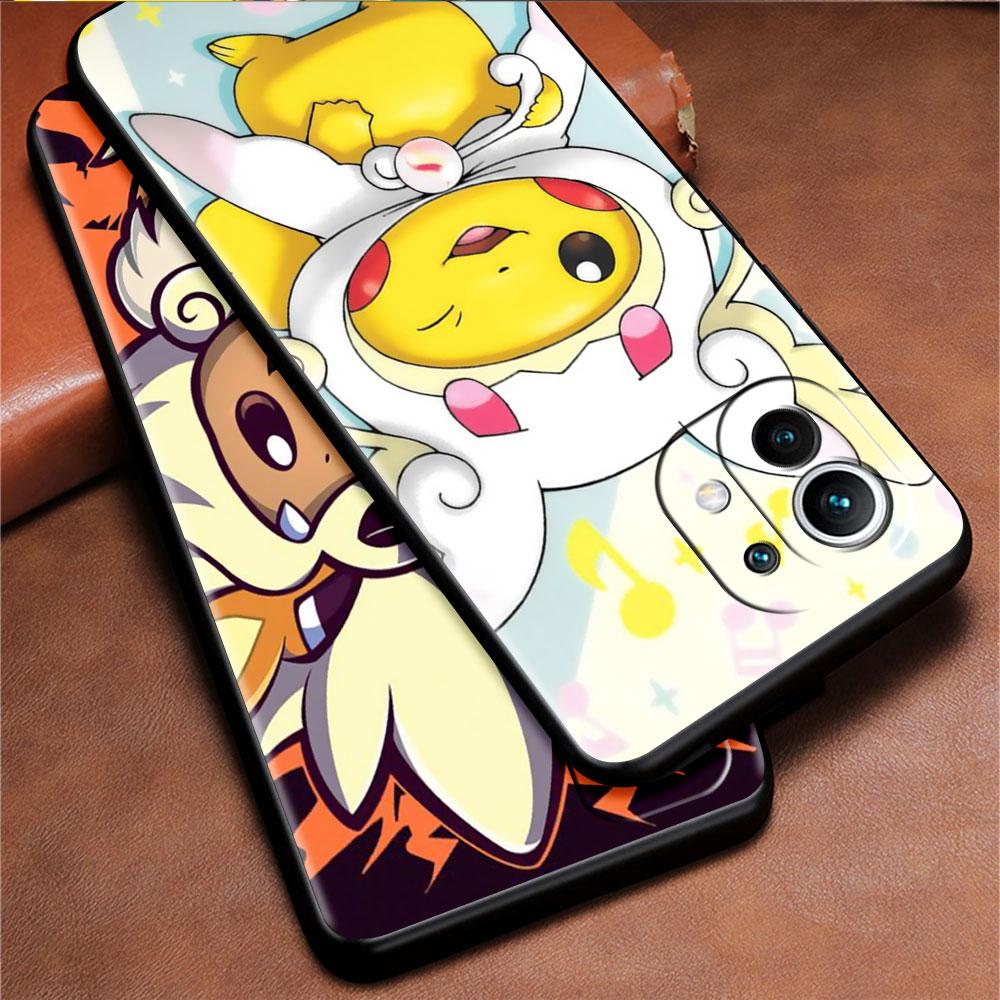 Забавный Мягкий силиконовый чехол Pokemon Pikachu для Xiaomi Mi 11 Lite 5G NE 11T Pro 12S Ultra 12 Note 10 10T 9T Чехол для телефона TPU Funda