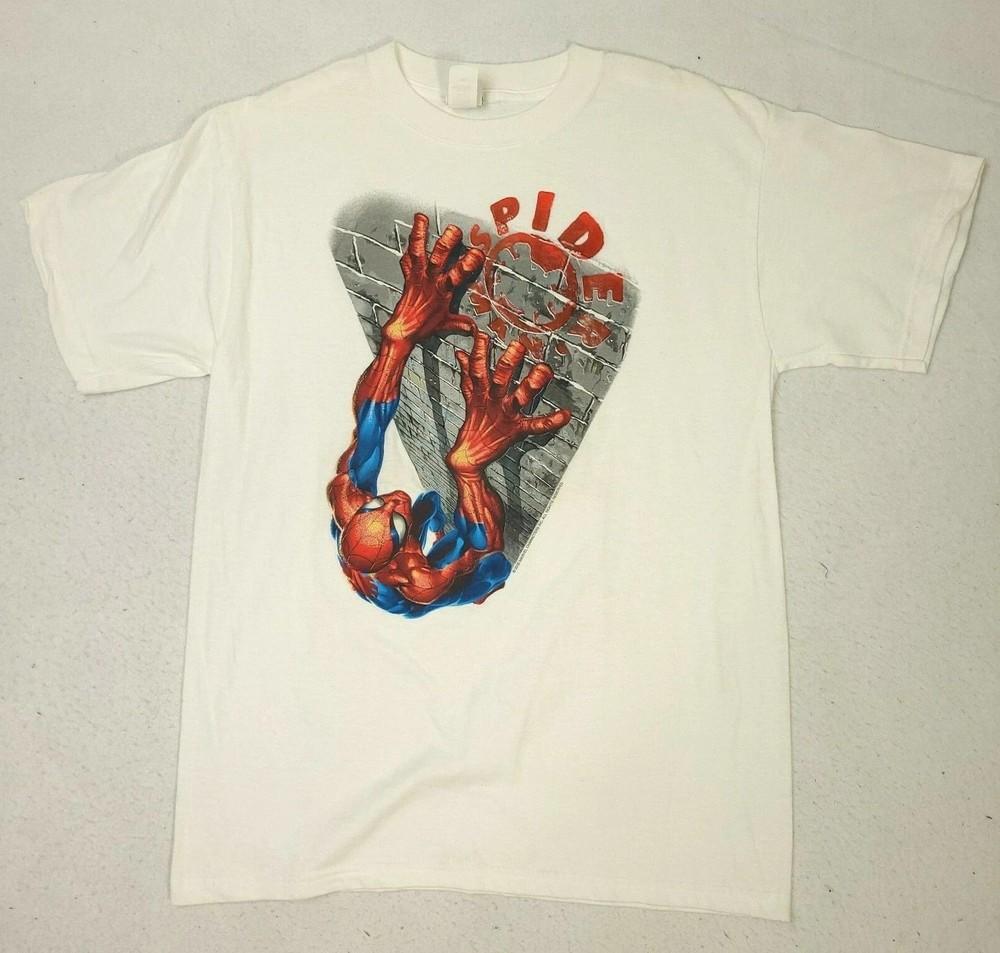 РЕДКИЙ 2002 года Футболка с Человеком-пауком Тоби Магуайром Промо-футболка Фильм Marvel Размер S-5XL Репринт Унисекс Футболка