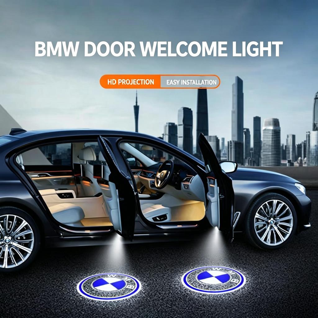 2Pcs LED Car Door logo Projector Lamp Welcome Light For BMW M 3 5 6 7 1 Series Z4 X3 X6 I Emblem E46 E36 E34 F10 E90 F30 E60 F30 TRE8