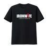 Футболка Ironwife Поддержка Триатлона для Триатлета Плавание Велосипед Бег Топ Смешной Три-Юмор Я Выжил Его План Тренировок винтаж